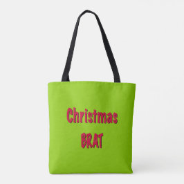 Weihnachtsrot und Brat Green Tasche