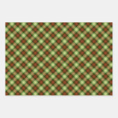 Weihnachtsrot und Grün Kariert mit Heiligen Geschenkpapier Set (Vorderseite 2)