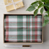 Weihnachtsrot und Grün Kariert Seidenpapier (Geschenk)