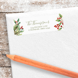 Weihnachtsrot und Grüne botanische Vegetation