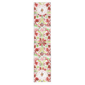 Weihnachtsrot und grüne Farbe Kurzer Tischläufer (Vorderseite)