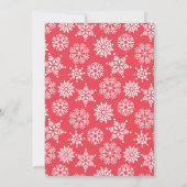 Weihnachtsrot und grüner Botanischer Kranz Feiertagskarte (Rückseite)