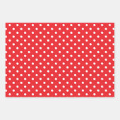 Weihnachtsrot und grüner Polka-Dot Geschenkpapier Set (Vorderseite 2)