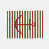 Weihnachtsrot und grünes Fleece Blanket (Vorderseite (Horizontal))