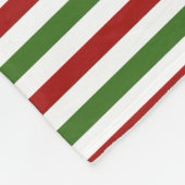 Weihnachtsrot und grünes Fleece Blanket (Ecke)