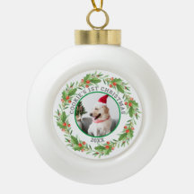 Weihnachtsrot und grünes Foto