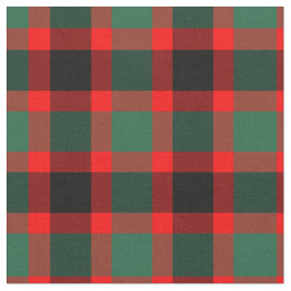 Weihnachtsrot und Grünes Kariertes Muster Stoff