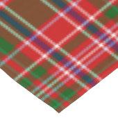 Weihnachtsrot und Kariertes Tischtuch Kurzer Tischläufer (Ecke)