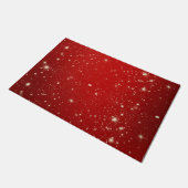 Weihnachtsrot, Urlaubsdesign, Doormat Fußmatte (Schrägansicht)