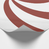 Weihnachtsrot-Wirbel Geschenkpapier (Ecke)