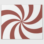 Weihnachtsrot-Wirbel Geschenkpapier (Flach)