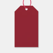 Weihnachtsrote Backgeister Geschenkanhänger (Rückseite)