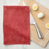 Weihnachtsrote Chenillegewebe-Beschaffenheit Küchentuch (Viertel Falte)