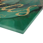 Weihnachtsrote Grüne Goldene Schneidebrett (Ecke)