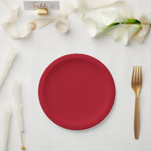 Weihnachtsrote Papierplatte Pappteller