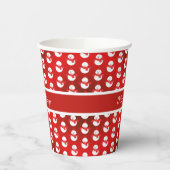 Weihnachtsrote Santa-Papierbecher Pappbecher (Links)
