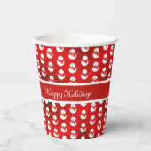 Weihnachtsrote Santa-Papierbecher Pappbecher (Vorderseite)