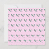 Weihnachtsrote Schleifen Multicolor Save the Date  (Rückseite)