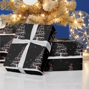 Weihnachtsrote Socken und Baseball-Ornamente Geschenkpapier