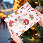 Weihnachtsrote Weihnachtsfeier Geschenkpapier Set