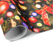 Weihnachtsroter Bogen Geschenkpapier (Rolleneckpunkt)