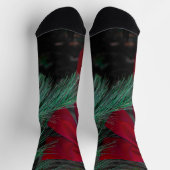 Weihnachtsroter Bogen Socken (Oben)
