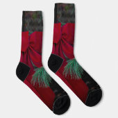 Weihnachtsroter Bogen Socken (Rechts)