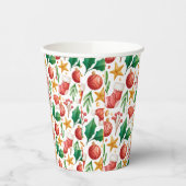 Weihnachtsroter Bulben, Poinsettia Teile und Nut Pappbecher (Links)