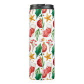 Weihnachtsroter Bulben, Poinsettia Teile und Nut Thermosbecher (Rückseite)