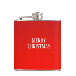 Weihnachtsroter Feuerball Flachmann
