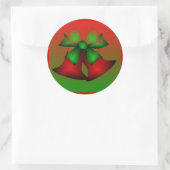 Weihnachtsroter Glocken I Sticker (Tasche)