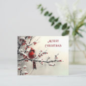 Weihnachtsroter Kardinal-Feiertag Postkarte (Stehend Vorderseite)