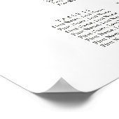 Weihnachtsroter LKW 14 Tischplattentabelle Poster (Ecke)