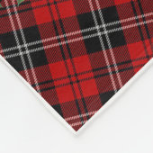 Weihnachtsroter LKW auf der Pferdezucht Fleecedecke (Ecke)