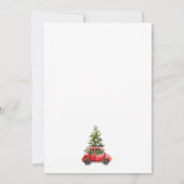 Weihnachtsroter LKW,Schneeberg Einladung (Rückseite)