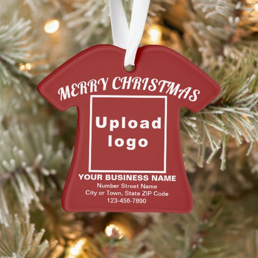 Weihnachtsroter T - Shirt Form Acryl Ornament (Baum)