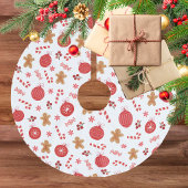 Weihnachtsroter Weihnachtsschmuck Polyester Weihnachtsbaumdecke