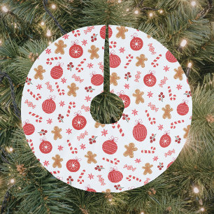 Weihnachtsroter Weihnachtsschmuck  Polyester Weihnachtsbaumdecke