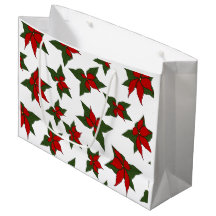 Weihnachtsrotes florales botanisches Muster
