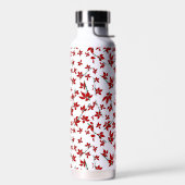 Weihnachtsrotes florales botanisches Muster Trinkflasche (Links)