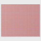 Weihnachtsrotes Gingham-Packpapier Geschenkpapier (Flach)