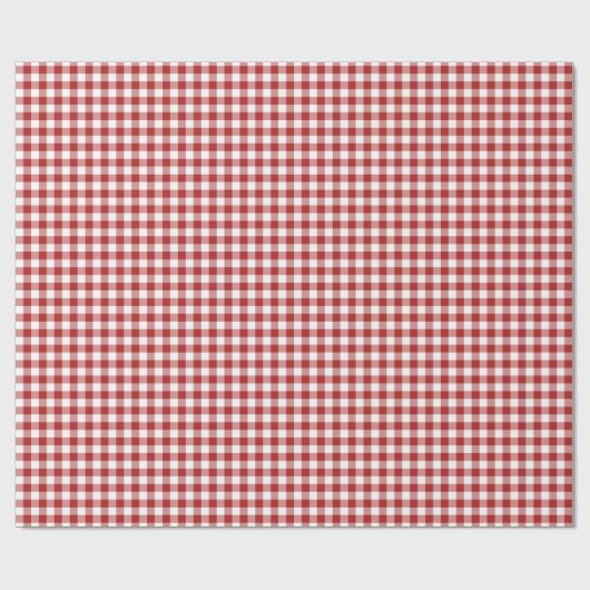 Weihnachtsrotes Gingham-Packpapier Geschenkpapier (Flach)