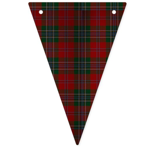 Weihnachtsrotes kariertes wimpelkette (Zweite Fahne)