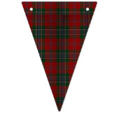 Weihnachtsrotes kariertes wimpelkette (Erste Fahne)