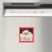 Weihnachtsrotes Karo mit diagonalen Streifen Magnet (In Situ (Geschirrspüler))