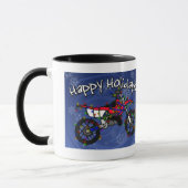 Weihnachtsrotes Schmutz-Fahrrad Tasse (Links)