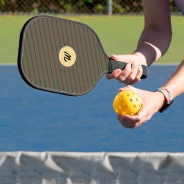 Weihnachtsrotes Streifen grüne passende Familie Cu Pickleball Schläger