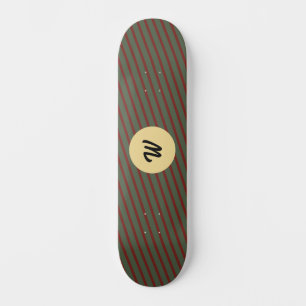 Weihnachtsrotes Streifen grüne passende Familie Cu Skateboard