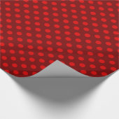 Weihnachtsrotes Tupfen-Packpapier Geschenkpapier (Ecke)