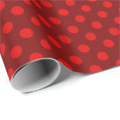 Weihnachtsrotes Tupfen-Packpapier Geschenkpapier (Rolleneckpunkt)